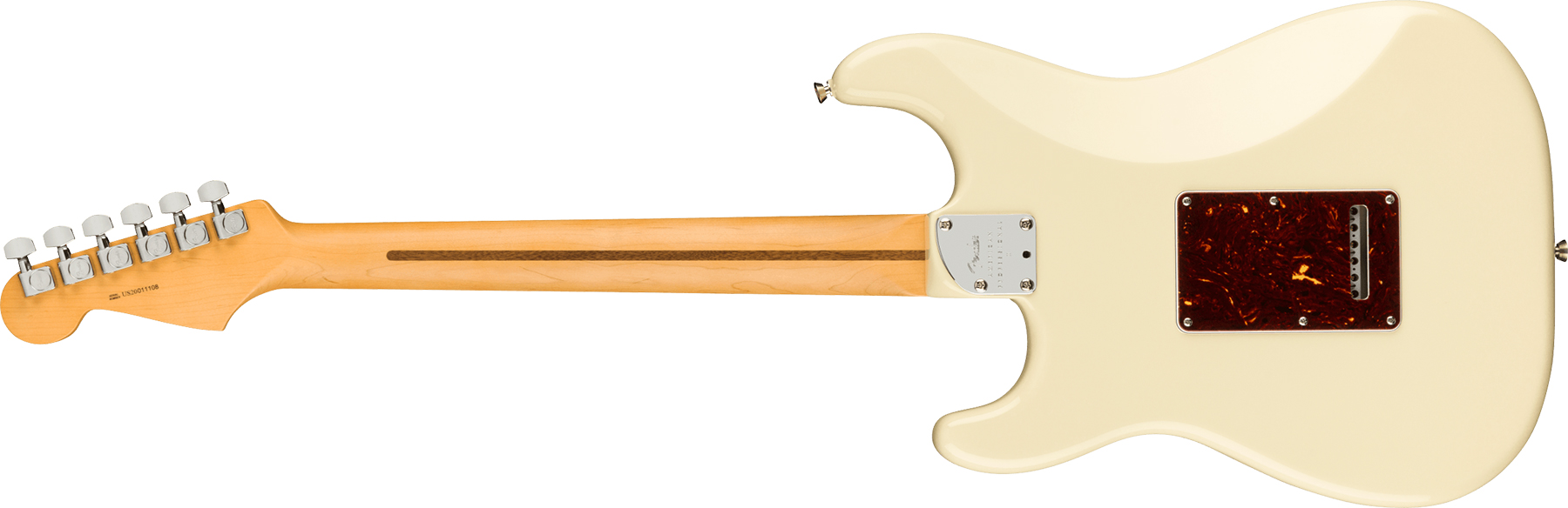 Fender Strat American Professional Ii Lh Gaucher Usa Mn - Olympic White - Linkshandige elektrische gitaar - Variation 1