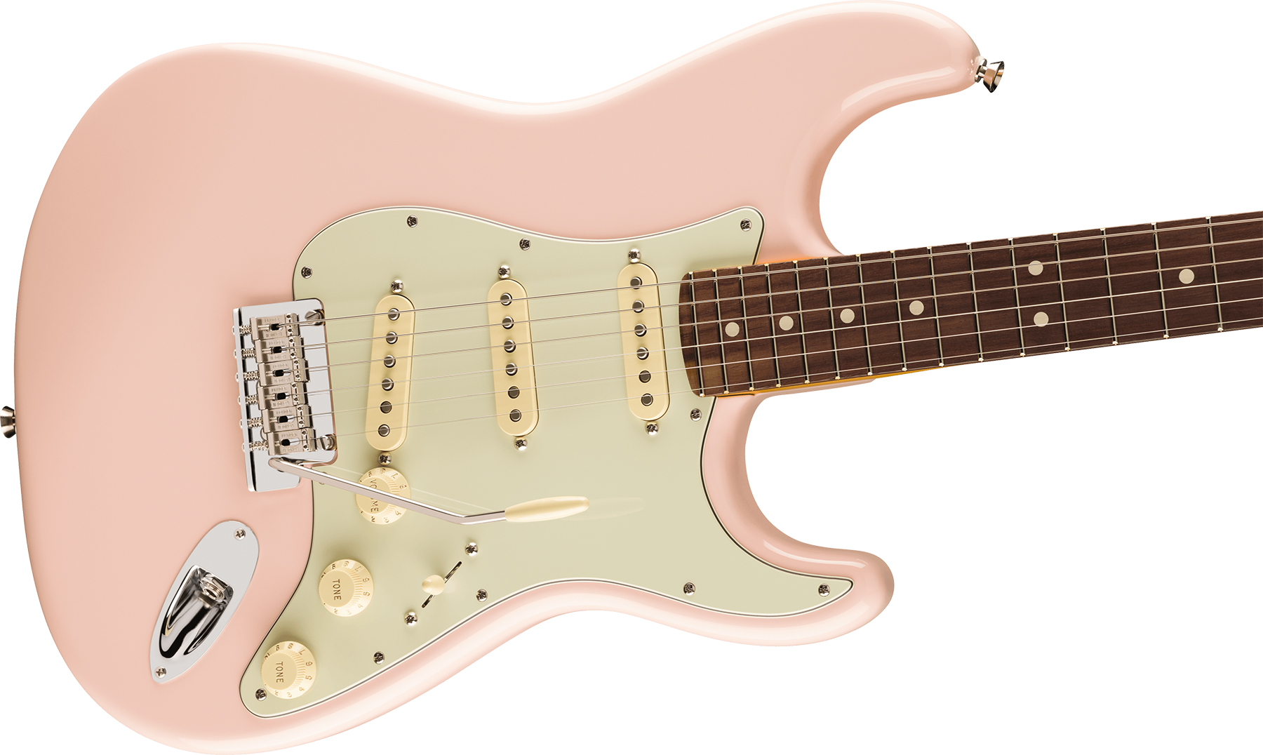 Fender Strat American Professional Ii Ltd Usa 3s Trem Rw - Shell Pink - Elektrische gitaar in Str-vorm - Variation 2