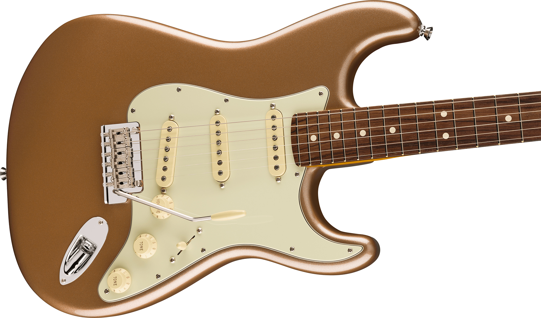 Fender Strat American Professional Ii Ltd Usa 3s Trem Rw - Firemist Gold Metallic - Elektrische gitaar in Str-vorm - Variation 2