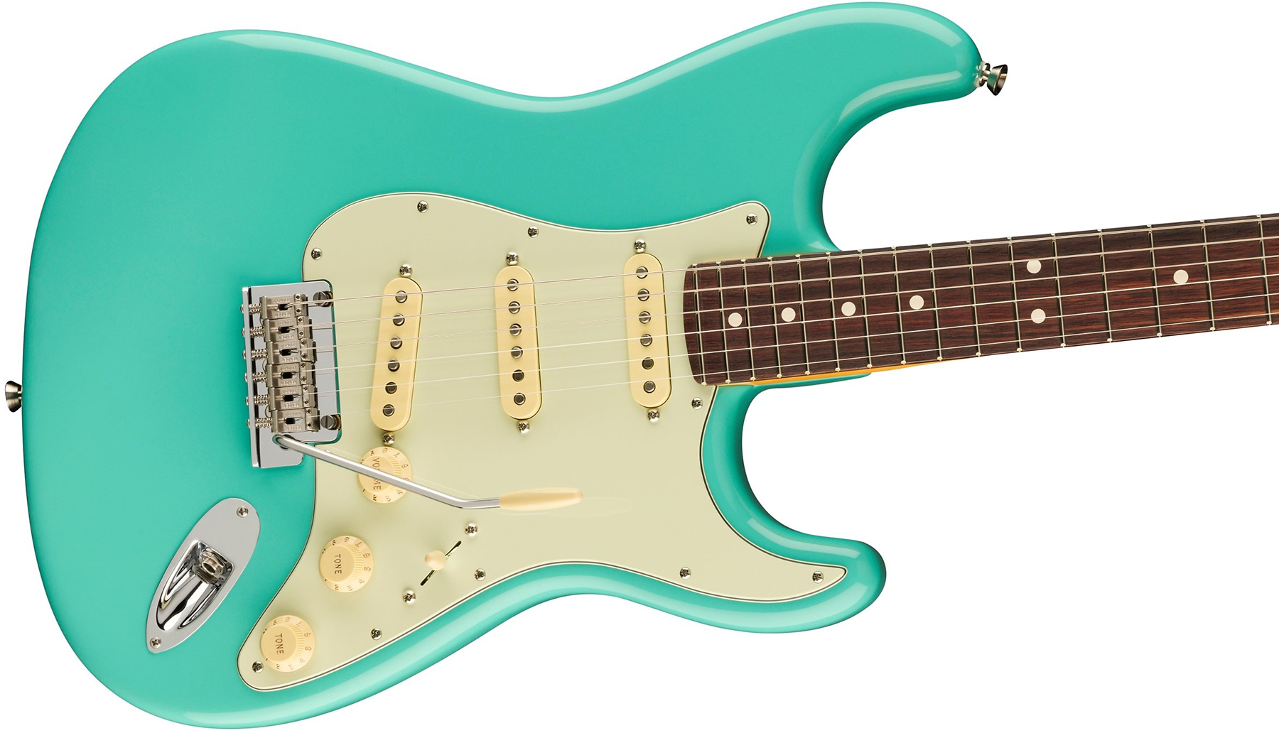 Fender Strat American Professional Ii Ltd Usa 3s Trem Rw - Sea Foam Green - Elektrische gitaar in Str-vorm - Variation 2