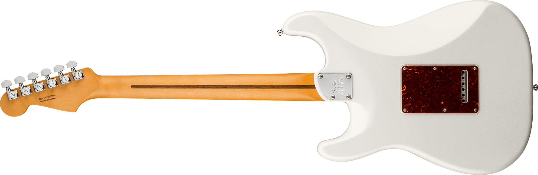 Fender Strat American Ultra Hss 2019 Usa Mn - Arctic Pearl - Elektrische gitaar in Str-vorm - Variation 1