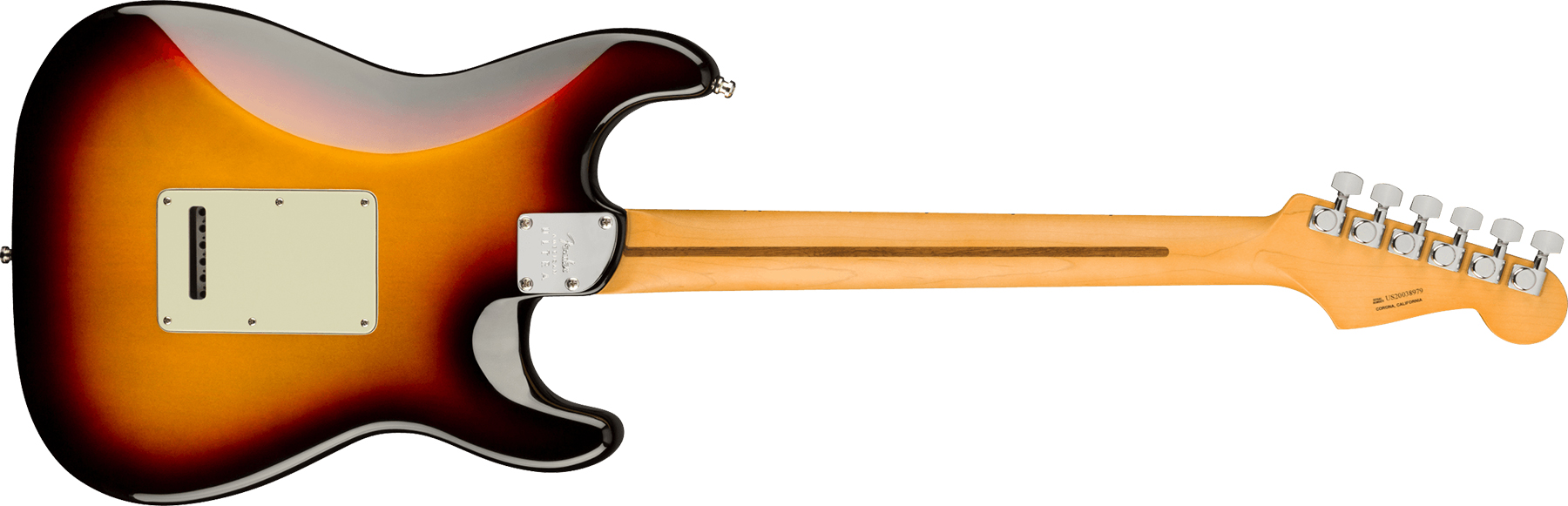 Fender Strat American Ultra Lh Gaucher Usa Mn +etui - Ultraburst - Linkshandige elektrische gitaar - Variation 1