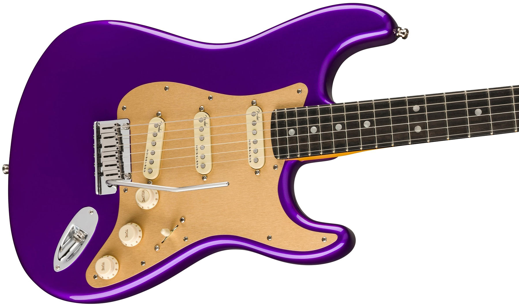 Fender Strat American Ultra Ltd Usa 3s Trem Eb - Plum Metallic - Elektrische gitaar in Str-vorm - Variation 2