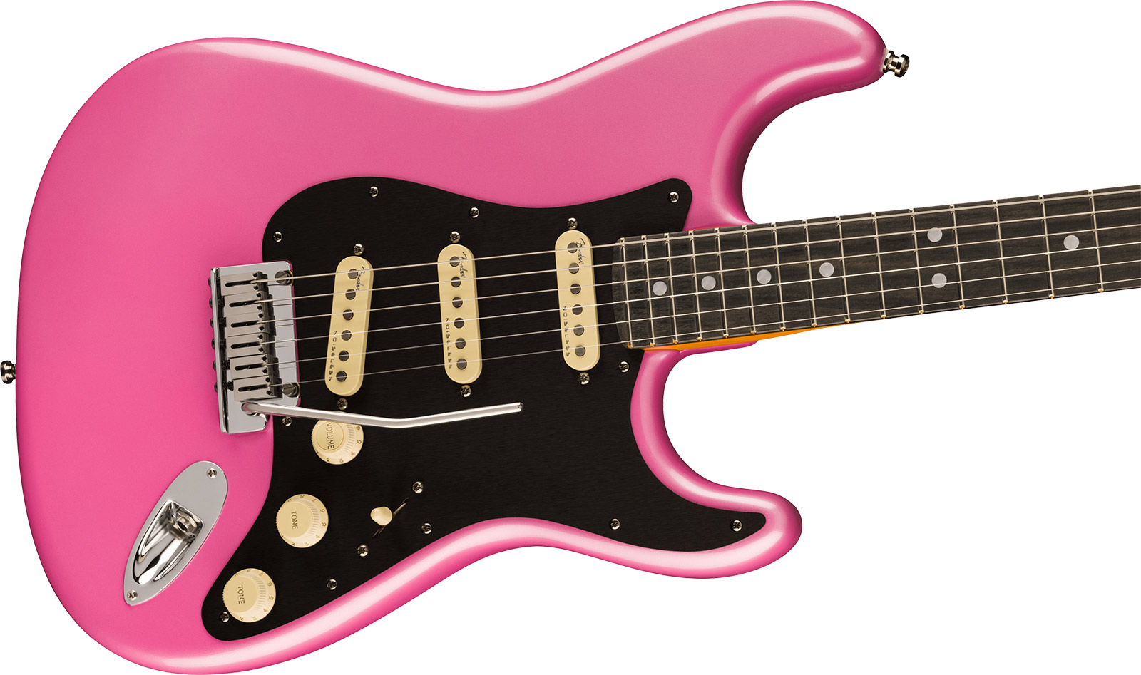 Fender Strat American Ultra Ltd Usa 3s Trem Eb - Bubble Gum Metallic - Elektrische gitaar in Str-vorm - Variation 2