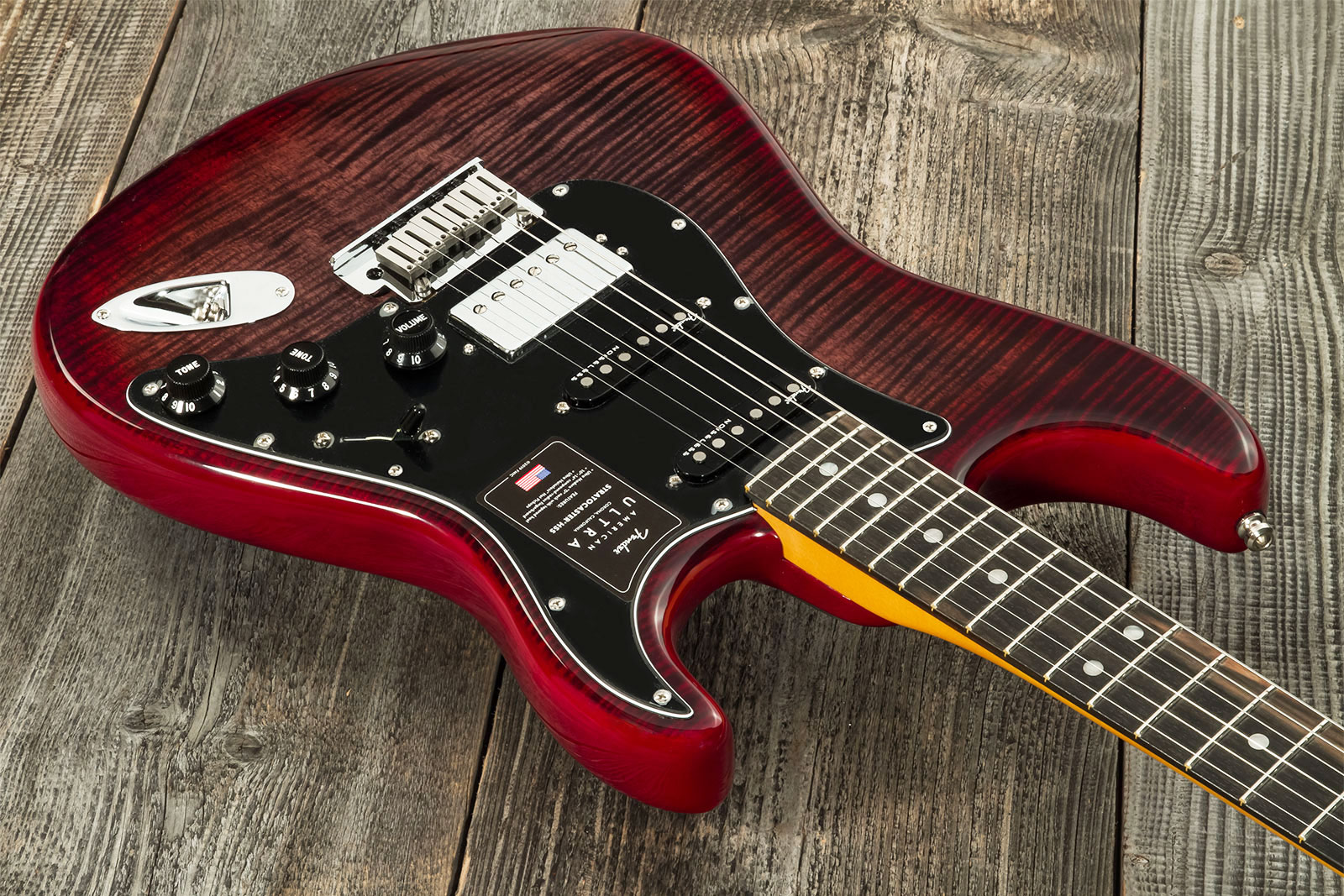 Fender Strat American Ultra Ltd Usa Hss Trem Eb - Umbra - Elektrische gitaar in Str-vorm - Variation 2