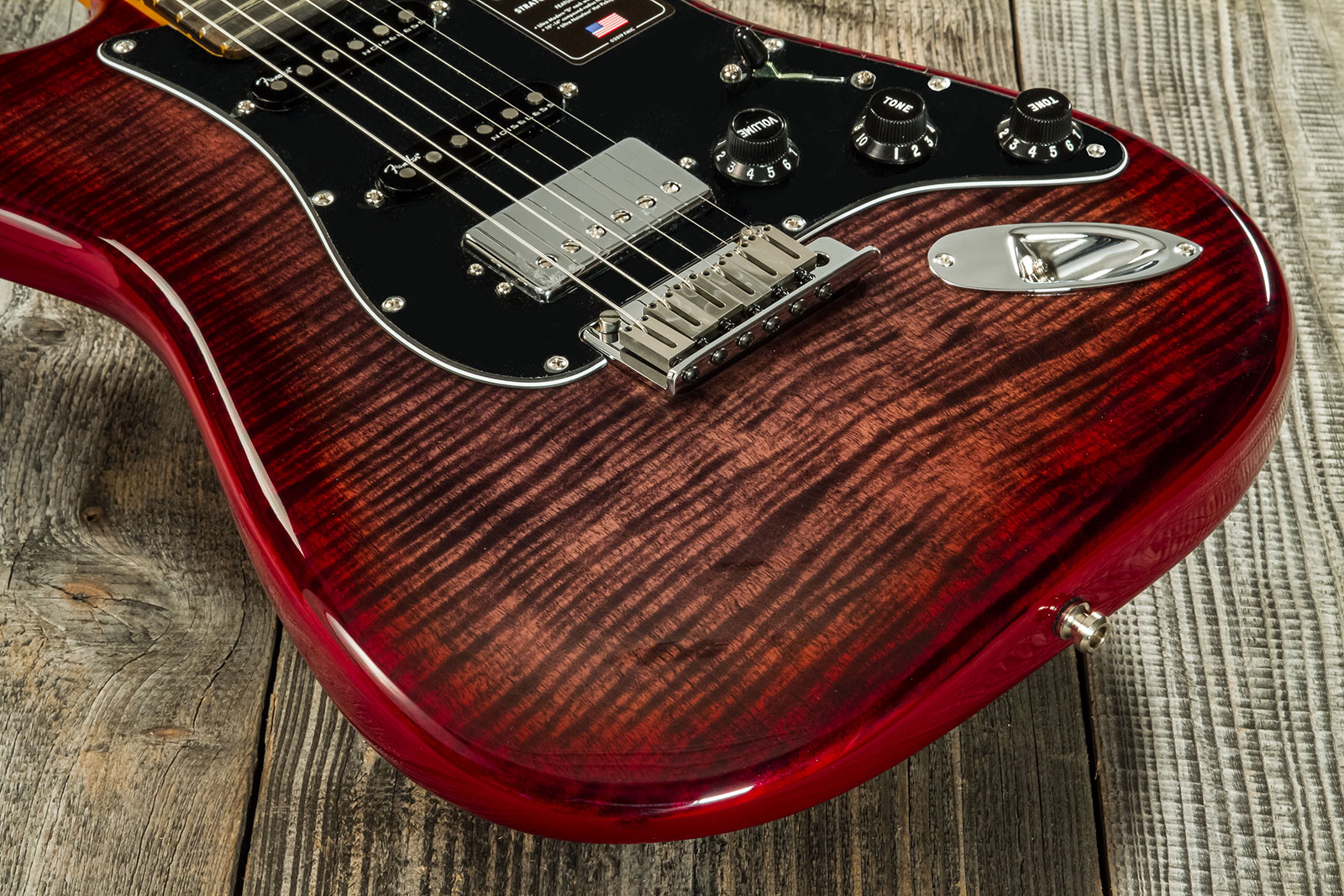 Fender Strat American Ultra Ltd Usa Hss Trem Eb - Umbra - Elektrische gitaar in Str-vorm - Variation 4