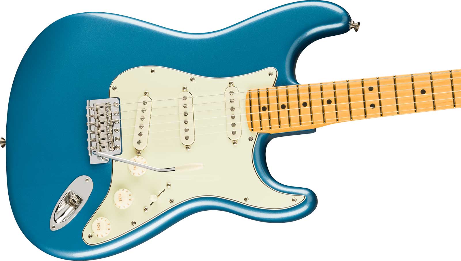 Fender Strat Classic American Pro Usa 3s Trem Mn - Faded Lake Placid Blue - Elektrische gitaar in Strat vorm - Variation 2