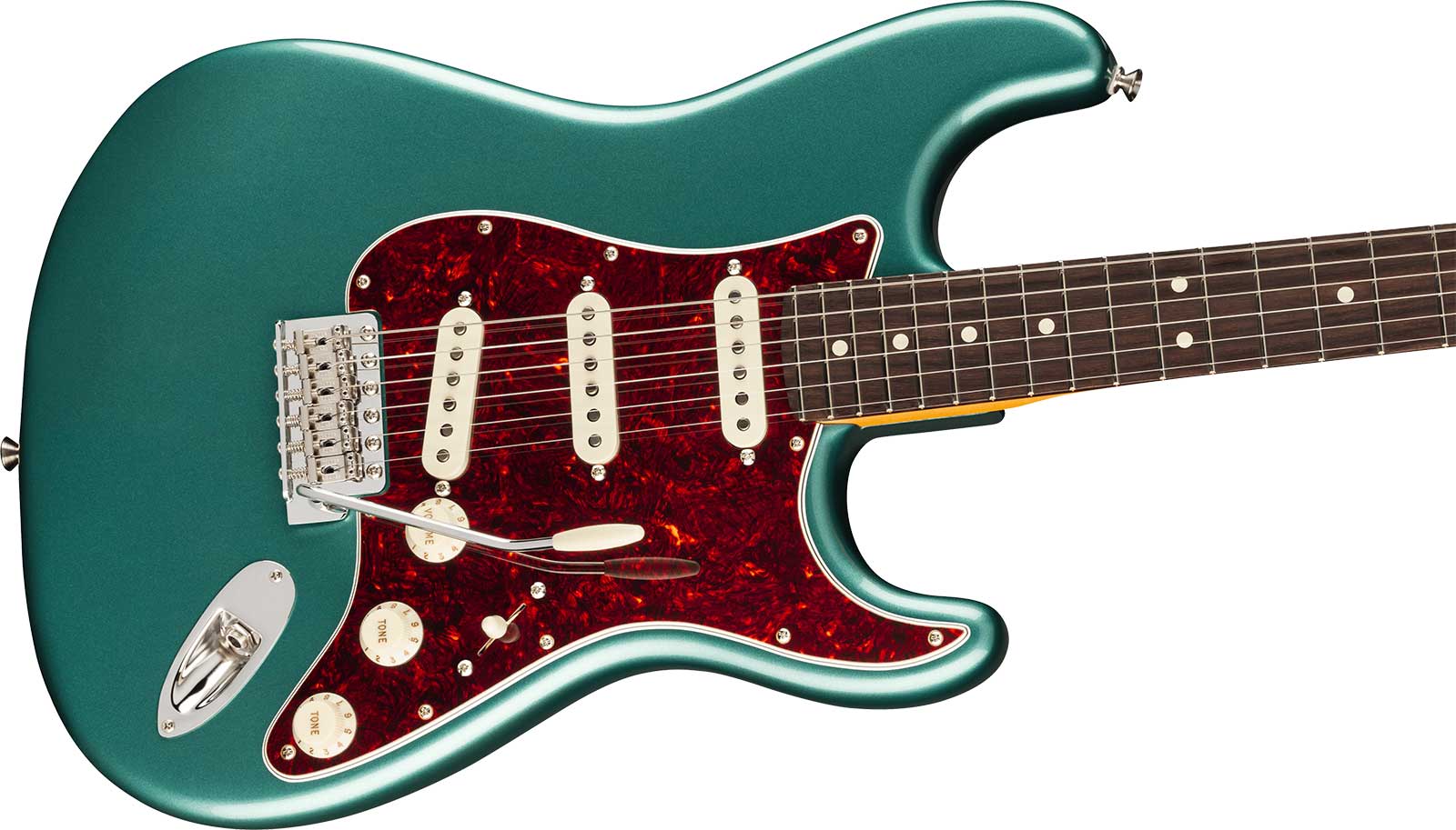 Fender Strat Classic American Pro Usa 3s Trem Rw - Faded Sherwood Green Metallic - Elektrische gitaar in Strat vorm - Variation 2
