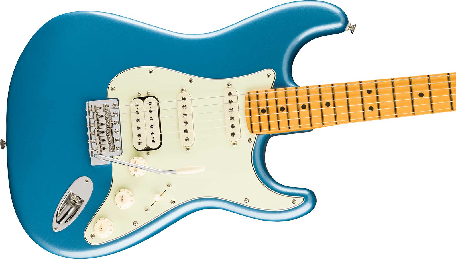 Fender Strat Classic Hss American Pro Usa Trem Mn - Faded Lake Placid Blue - Elektrische gitaar in Strat vorm - Variation 2