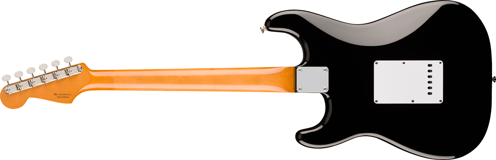 Fender Strat Early 60s Vintera 3 Mex 3s Trem Rw - Black - Elektrische gitaar in Strat vorm - Variation 1