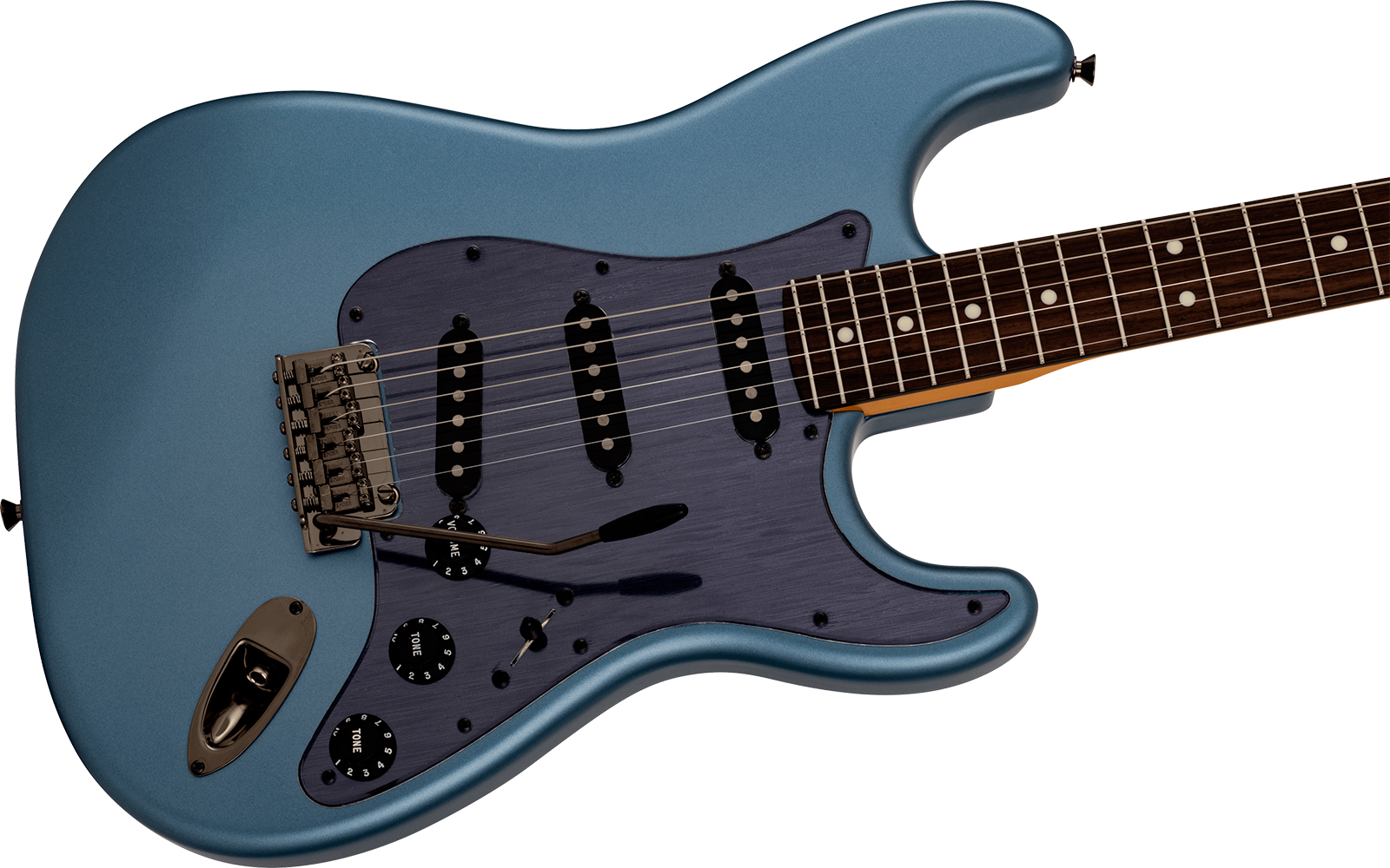 Fender Strat Hybrid Ii Mij Ltd Jap 3s Trem Rw - Matte Aero Blue - Elektrische gitaar in Strat vorm - Variation 2