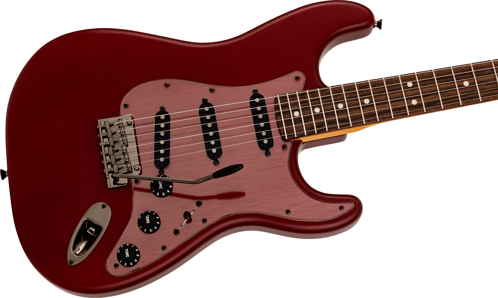 Fender Strat Hybrid Ii Mij Ltd Jap 3s Trem Rw - Matte Inferno Red - Elektrische gitaar in Strat vorm - Variation 2