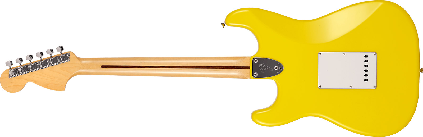 Fender Strat International Color Ltd Jap 3s Trem Mn - Monaco Yellow - Elektrische gitaar in Str-vorm - Variation 1