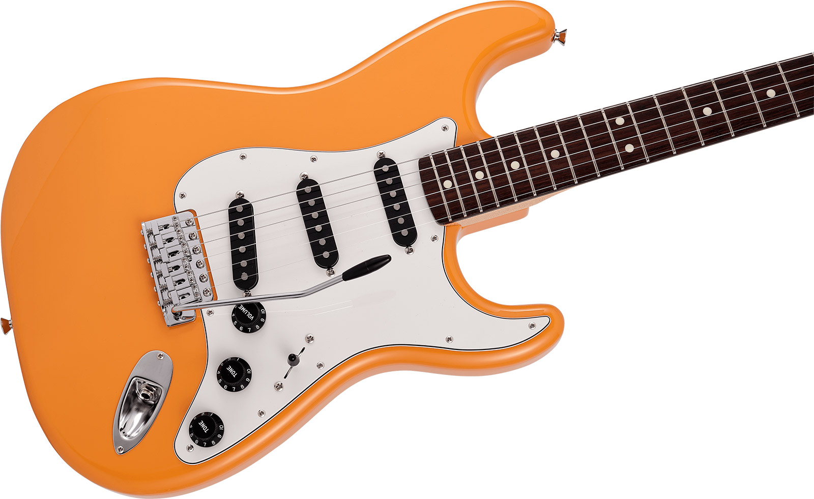 Fender Strat International Color Ltd Jap 3s Trem Rw - Capri Orange - Elektrische gitaar in Str-vorm - Variation 2