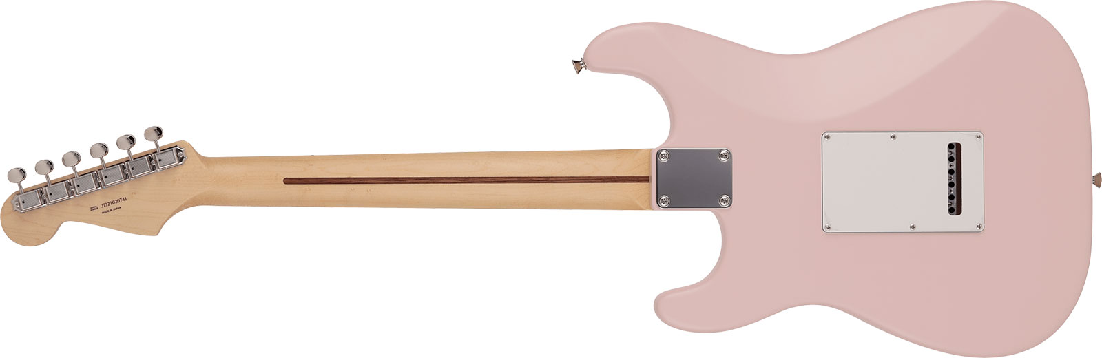 Fender Strat Junior Mij Jap 3s Trem Rw - Satin Shell Pink - Elektrische gitaar voor kinderen - Variation 1