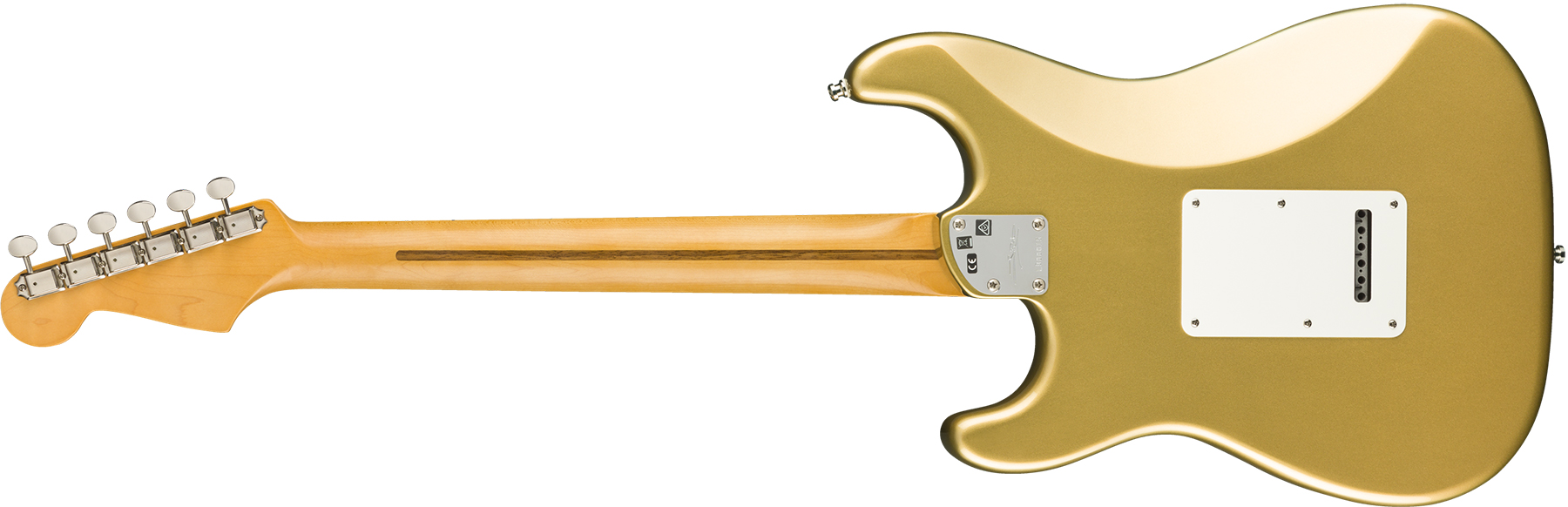Fender Strat Lincoln Brewster Usa Signature Mn - Aztec Gold - Elektrische gitaar in Str-vorm - Variation 1