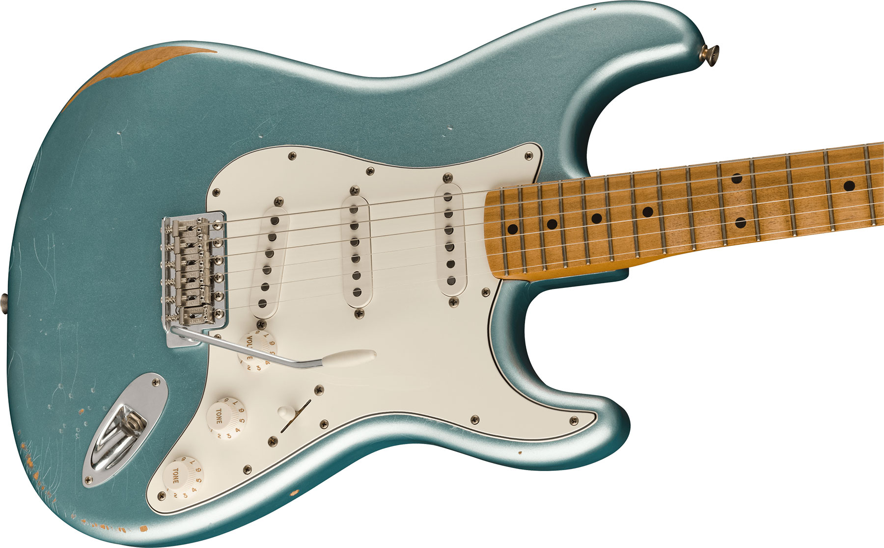 Fender Strat Mischief Maker Vintera Mex 3s Trem Mn - Firemist Silver - Elektrische gitaar in Str-vorm - Variation 2