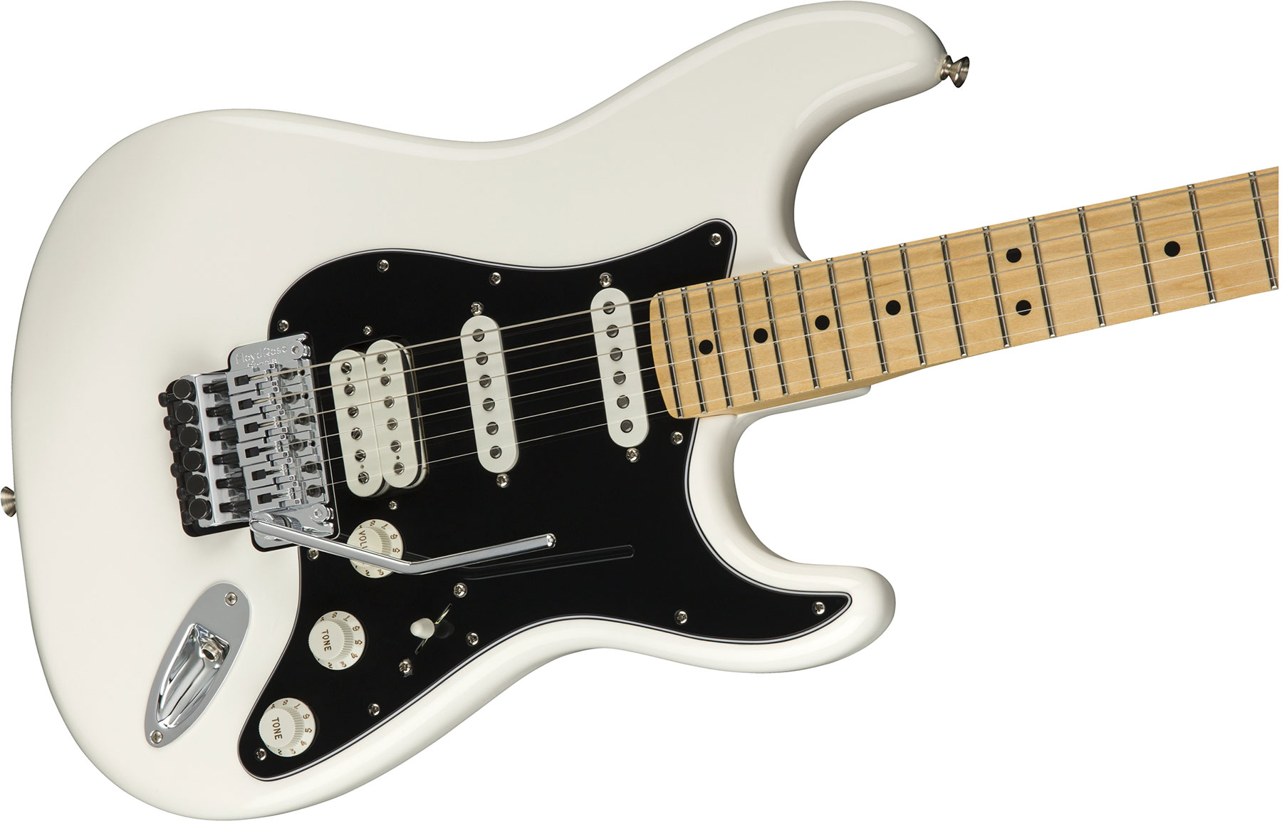 Fender Strat Player Floyd Rose Mex Hss Fr Mn - Polar White - Elektrische gitaar in Str-vorm - Variation 2
