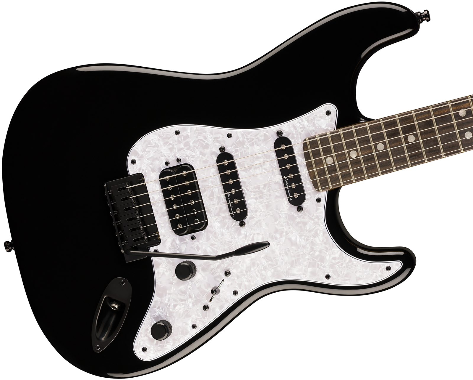 Fender Strat Player Fusion Ltd Mex Hss Trem Eb - Black - Elektrische gitaar in Strat vorm - Variation 2