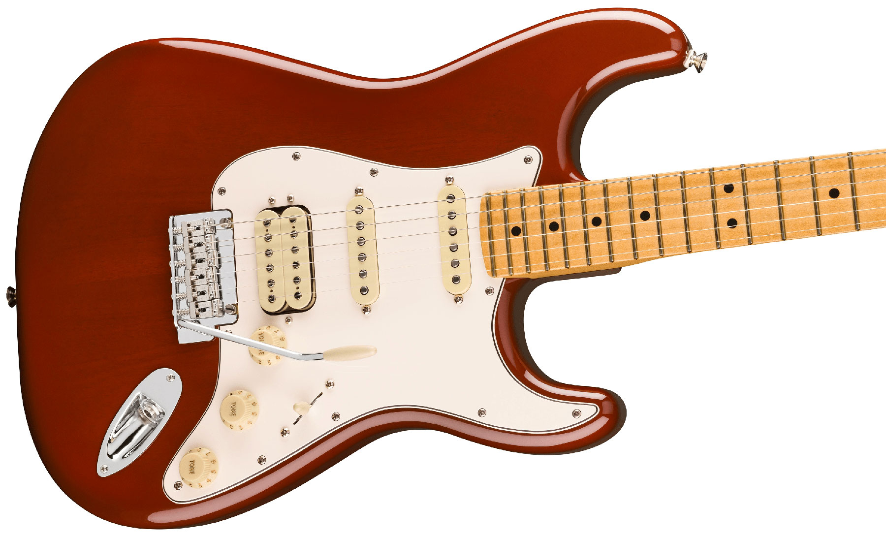 Fender Strat Player Ii Hss Mex Acajou Trem Mn - Transparent Mocha Burst - Elektrische gitaar in Str-vorm - Variation 2