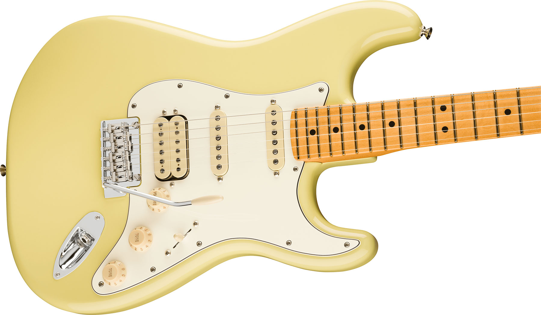 Fender Strat Player Ii Hss Mex Aulne Trem Mn - Hialeah Yellow - Elektrische gitaar in Str-vorm - Variation 2