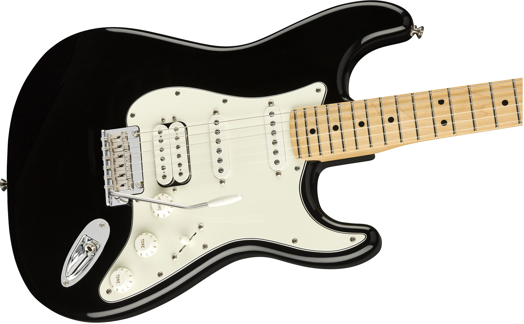 Fender Strat Player Mex Hss Mn - Black - Elektrische gitaar in Str-vorm - Variation 2
