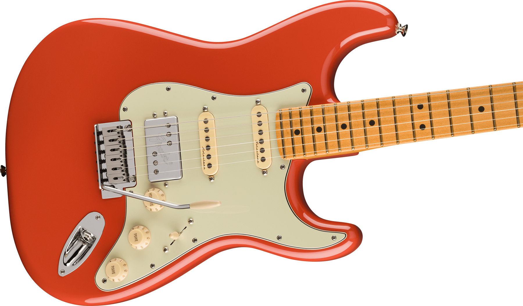 Fender Strat Player Plus Mex 2023 Hss Trem Mn - Fiesta Red - Elektrische gitaar in Str-vorm - Variation 2