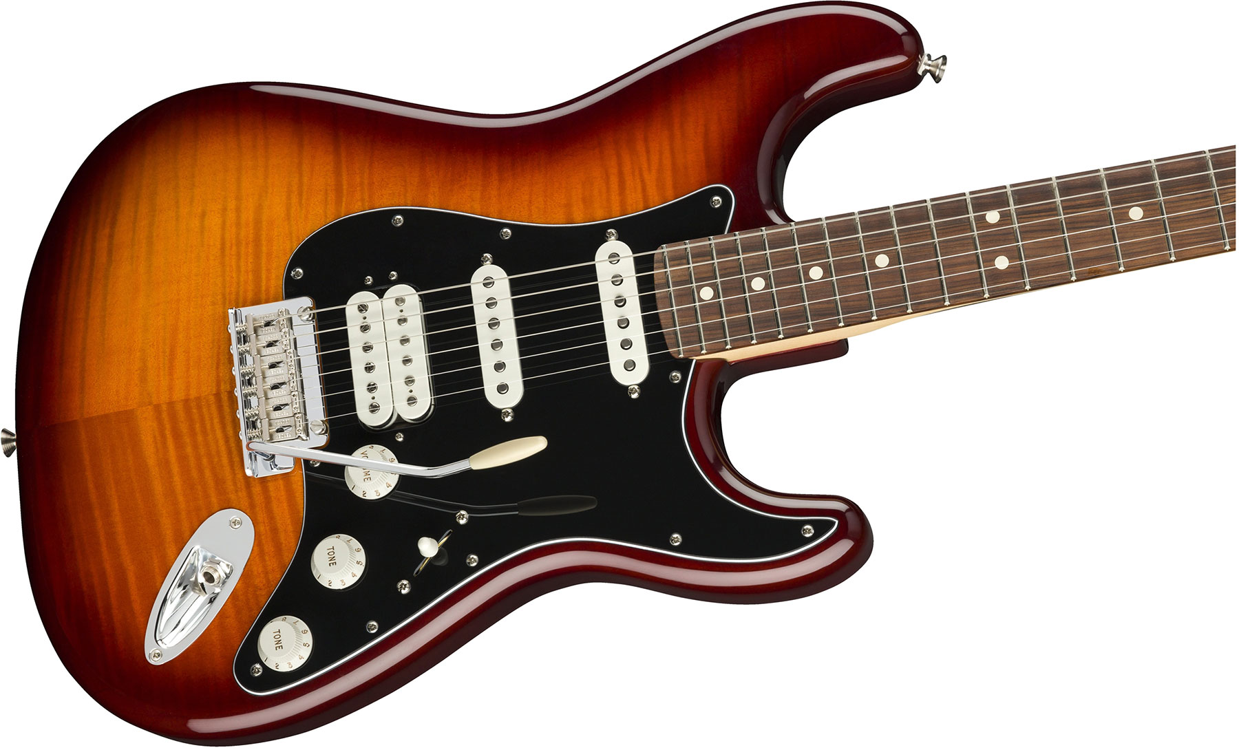 Fender Strat Player Plus Top Mex Hss Pf - Tobacco Burst - Elektrische gitaar in Str-vorm - Variation 2