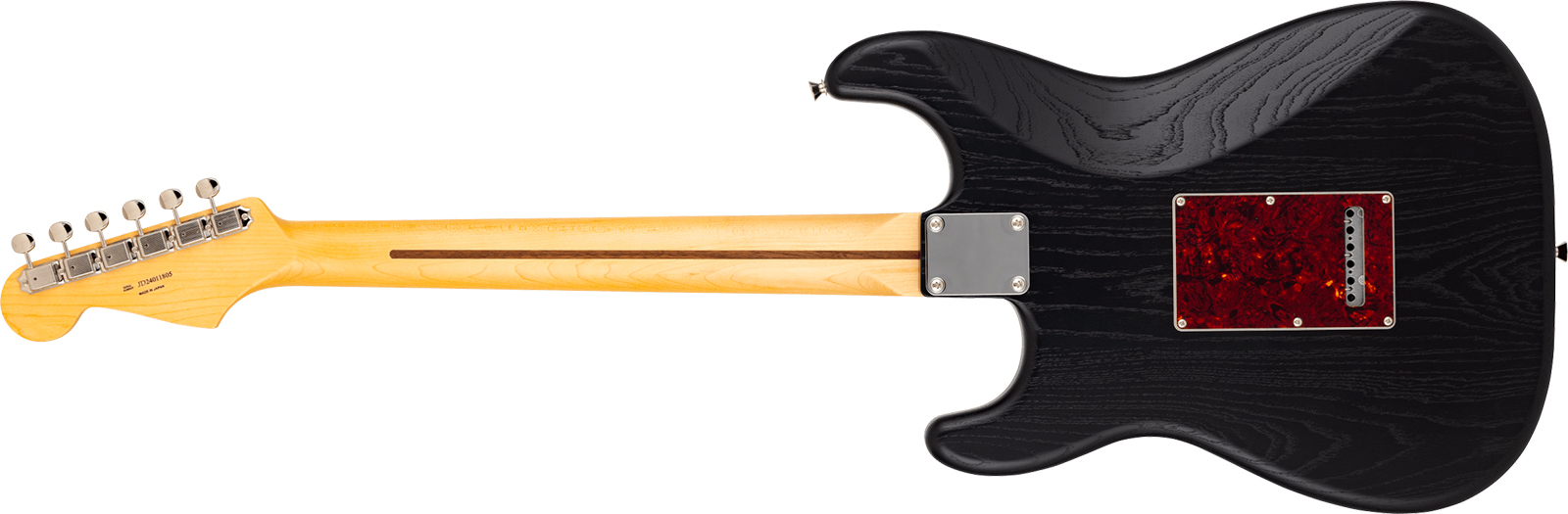 Fender Strat Raw Ash Mij Ltd Jap 3s Trem Rw - Black - Elektrische gitaar in Strat vorm - Variation 1