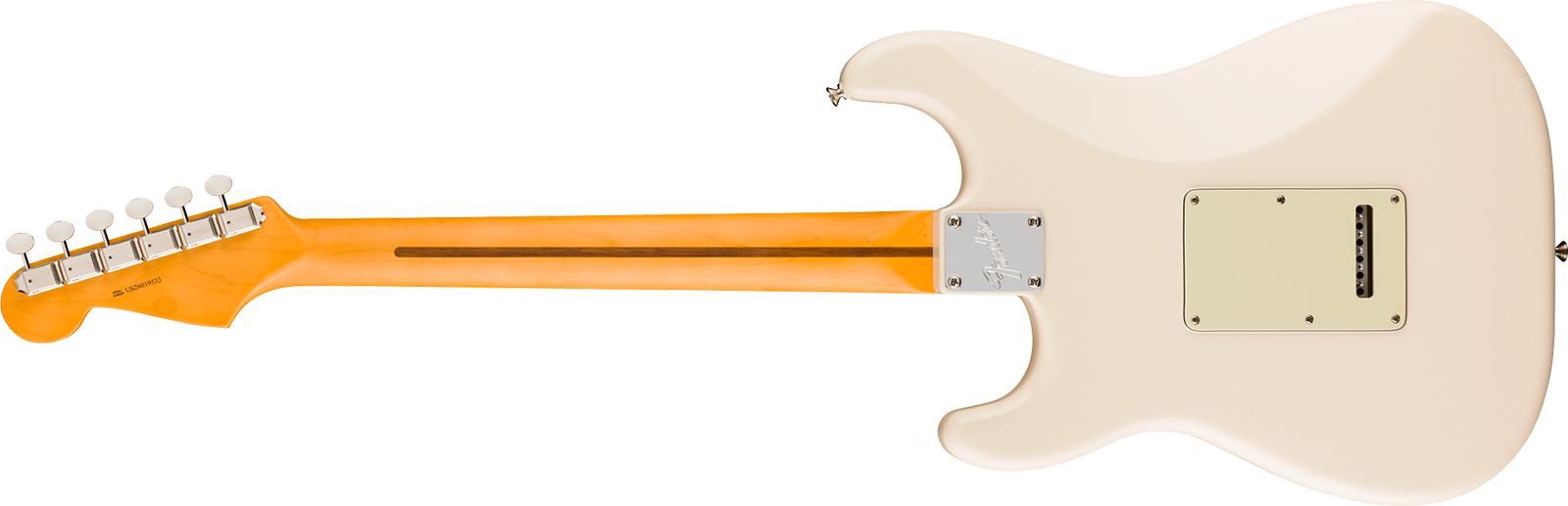 Fender Strat Silent System American Pro. Classic Ltd 3s Trem Mn - Olympic White - Elektrische gitaar in Strat vorm - Variation 1