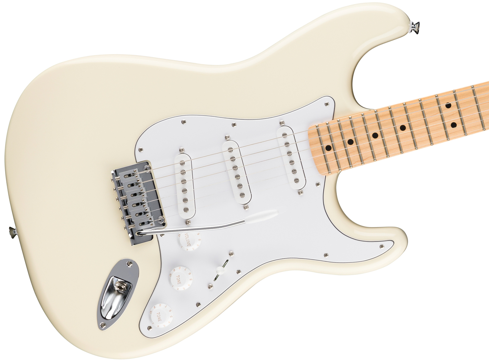 Fender Strat Standard 3s Trem Mn - Olympic White - Elektrische gitaar in Str-vorm - Variation 2