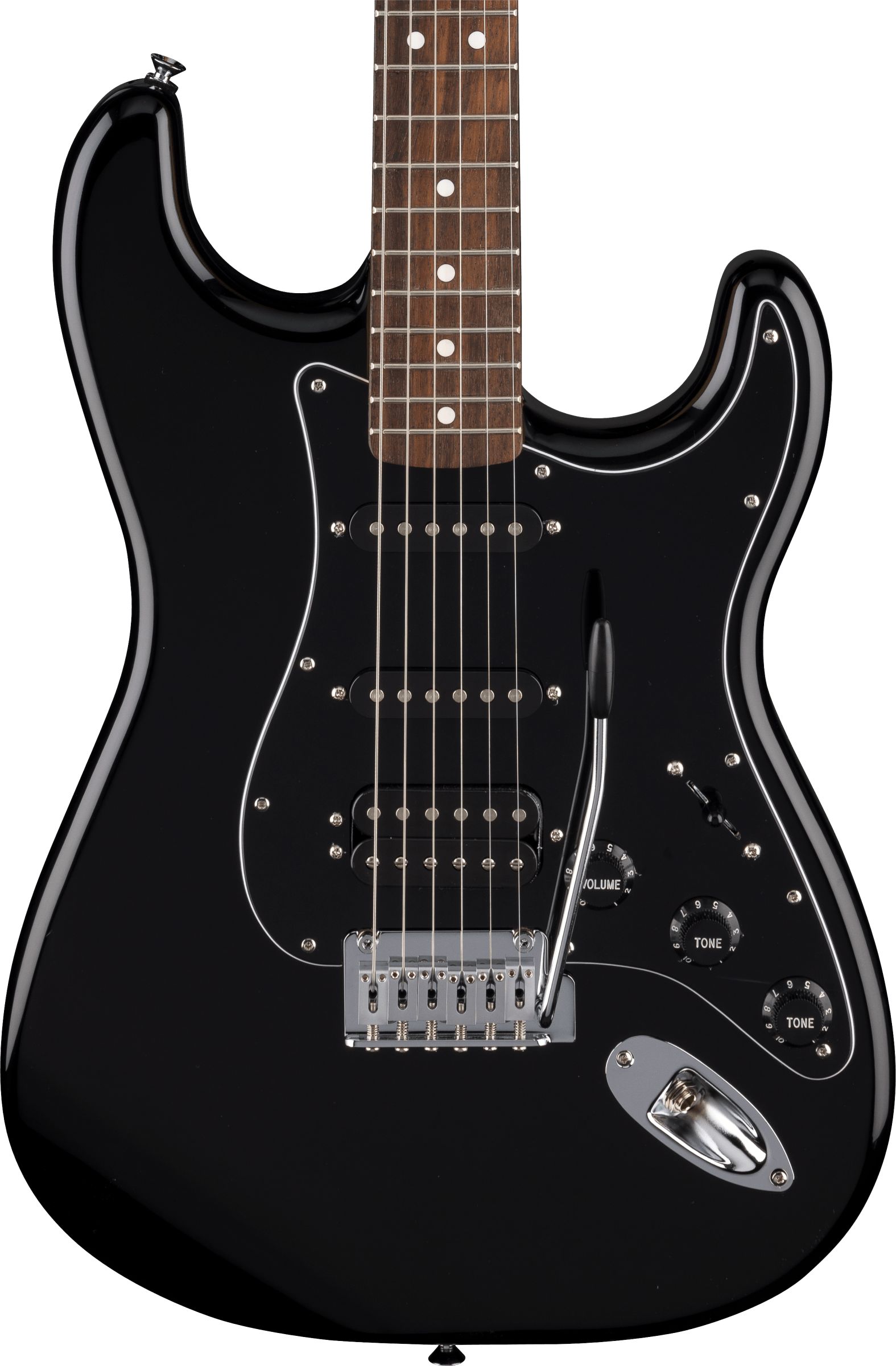 Fender Strat Standard Hss Trem Lau - Black - Elektrische gitaar in Str-vorm - Variation 2