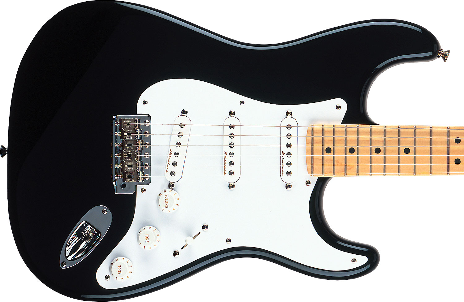 Fender Strat Eric Clapton Usa Signature 3s Trem Mn - Black - Elektrische gitaar in Str-vorm - Variation 2