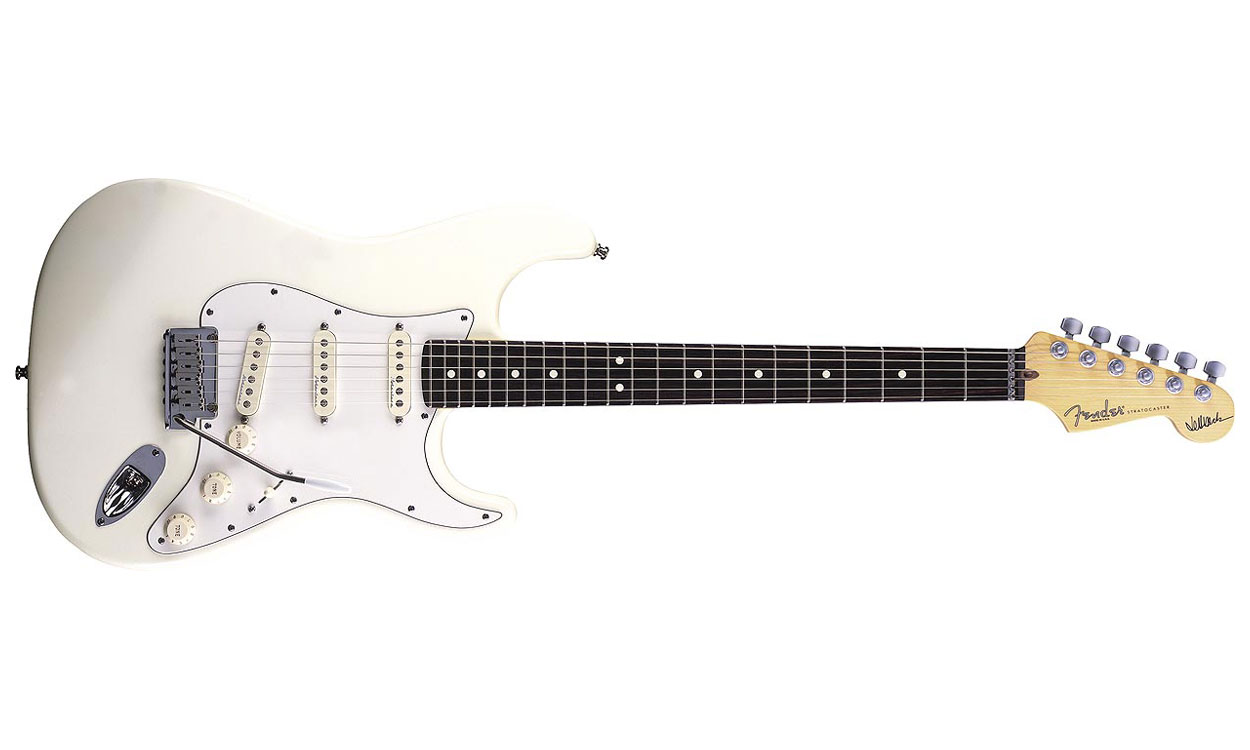 Fender Jeff Beck Strat Usa Signature 3s Trem Rw - Olympic White - Elektrische gitaar in Str-vorm - Variation 1