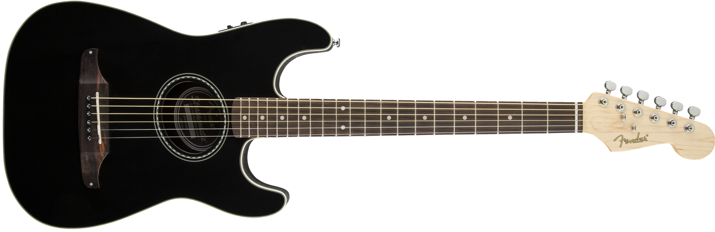 Fender Stratacoustic Standard (wal) - Black - Westerngitaar & electro - Variation 4