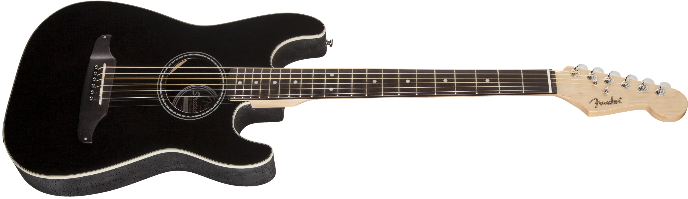 Fender Stratacoustic Standard (wal) - Black - Westerngitaar & electro - Variation 6