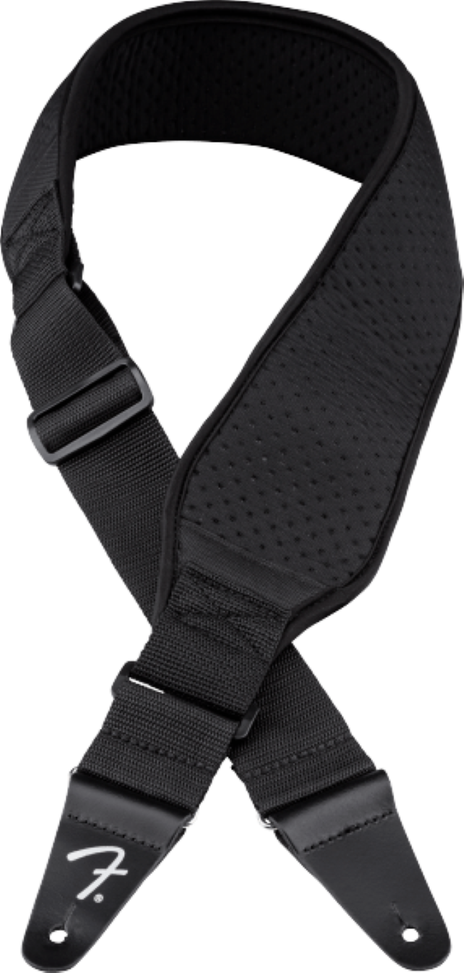 Fender Swell Neoprene Strap Black 3.5 Inch - Gitaarriem - Variation 3