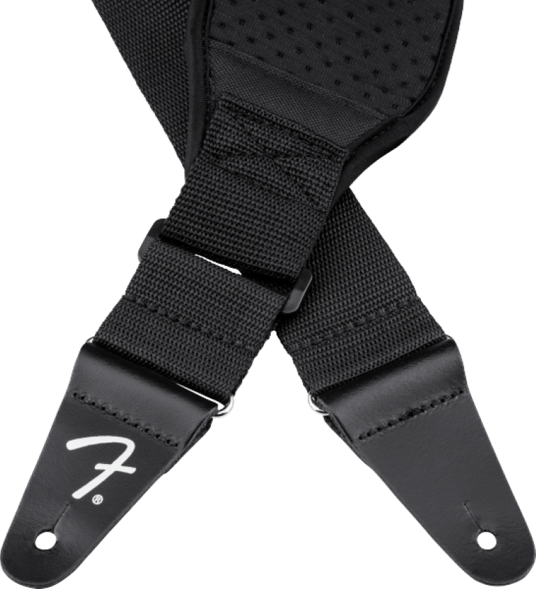 Fender Swell Neoprene Strap Black 3.5 Inch - Gitaarriem - Variation 4