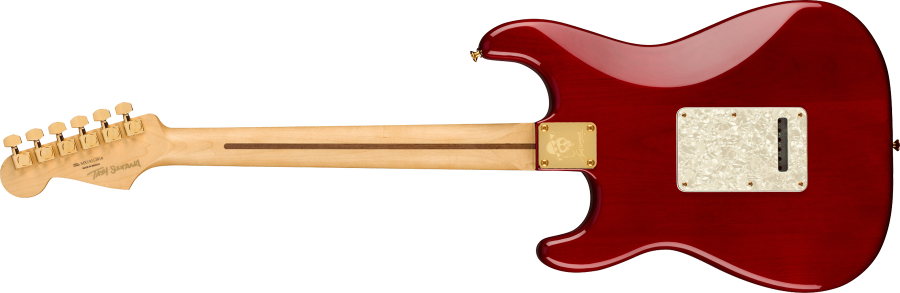 Fender Tash Sultana Strat Signature Mex Hss Mn - Transparent Cherry - Elektrische gitaar in Str-vorm - Variation 1