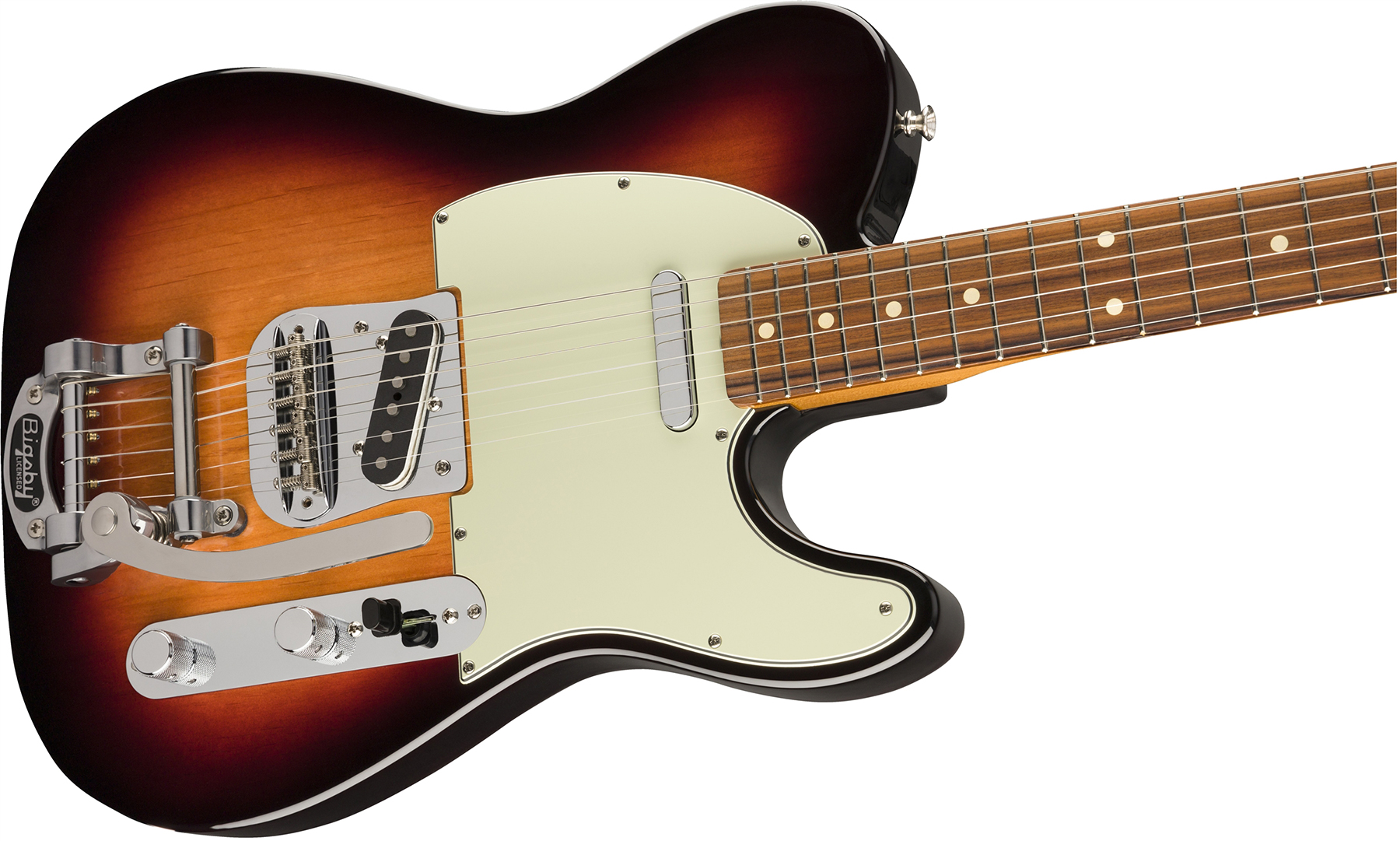 Fender Tele 60s Bigsby Vintera Vintage Mex Pf - 3-color Sunburst - Televorm elektrische gitaar - Variation 2