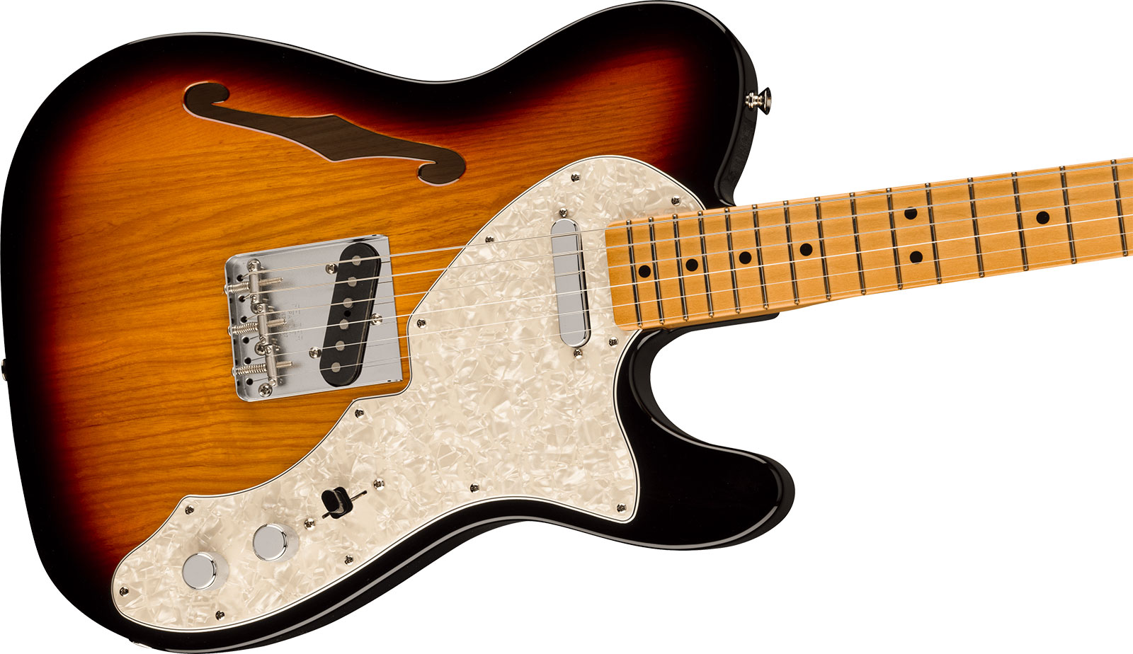 Fender Tele 60s Thinline Vintera 2 Mex 2s Ht Mn - 3-color Sunburst - Semi hollow elektriche gitaar - Variation 2