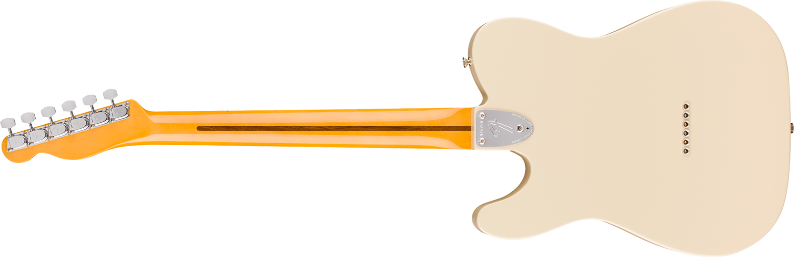 Fender Tele 72 Thinline American Vintage Ii Ltd 2h Ht Mn - Olympic White - Televorm elektrische gitaar - Variation 1