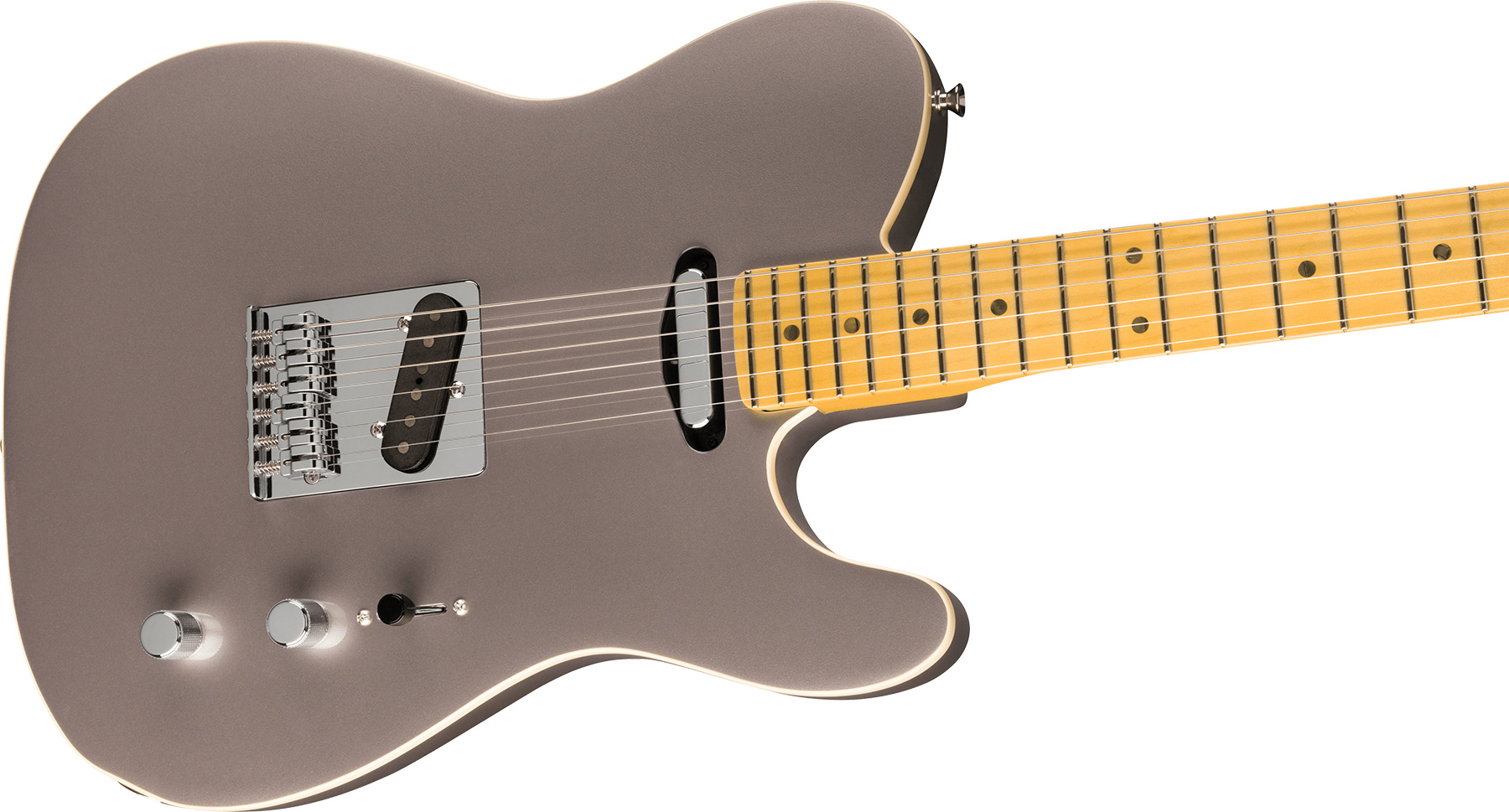Fender Tele Aerodyne Special Jap 2s Ht Mn - Dolphin Gray Metallic - Televorm elektrische gitaar - Variation 2