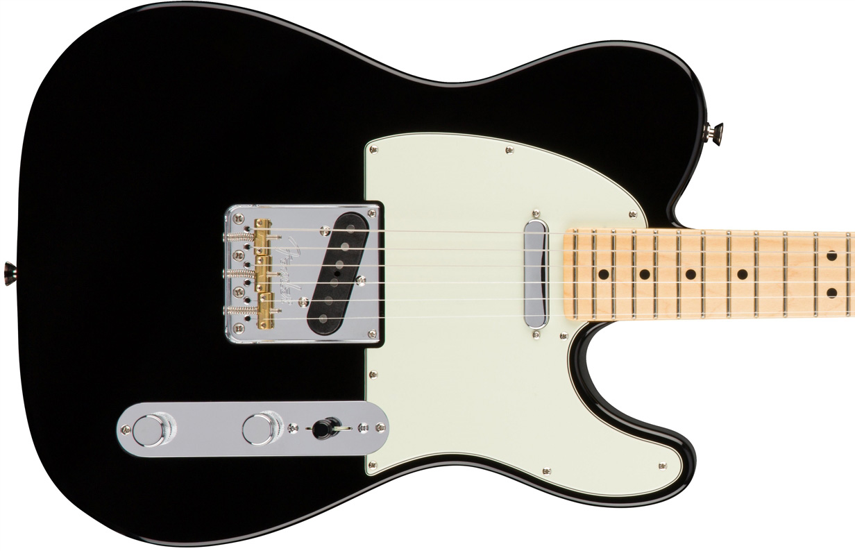 Fender Tele American Professional 2s Usa Mn - Black - Televorm elektrische gitaar - Variation 1