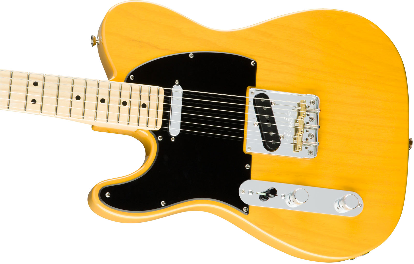 Fender Tele American Professional Lh Usa Gaucher 2s Mn - Butterscotch Blonde - Linkshandige elektrische gitaar - Variation 3