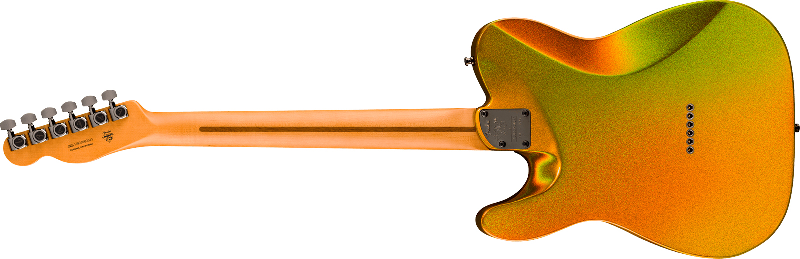 Fender Tele American Ultra Ii 75th Ann. Usa Hs Ht Eb - Liquid Gold - Televorm elektrische gitaar - Variation 2