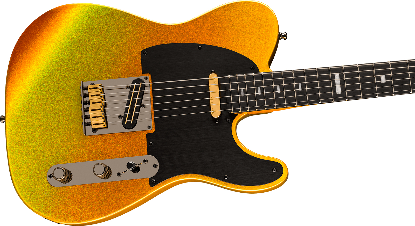 Fender Tele American Ultra Ii 75th Ann. Usa Hs Ht Eb - Liquid Gold - Televorm elektrische gitaar - Variation 3