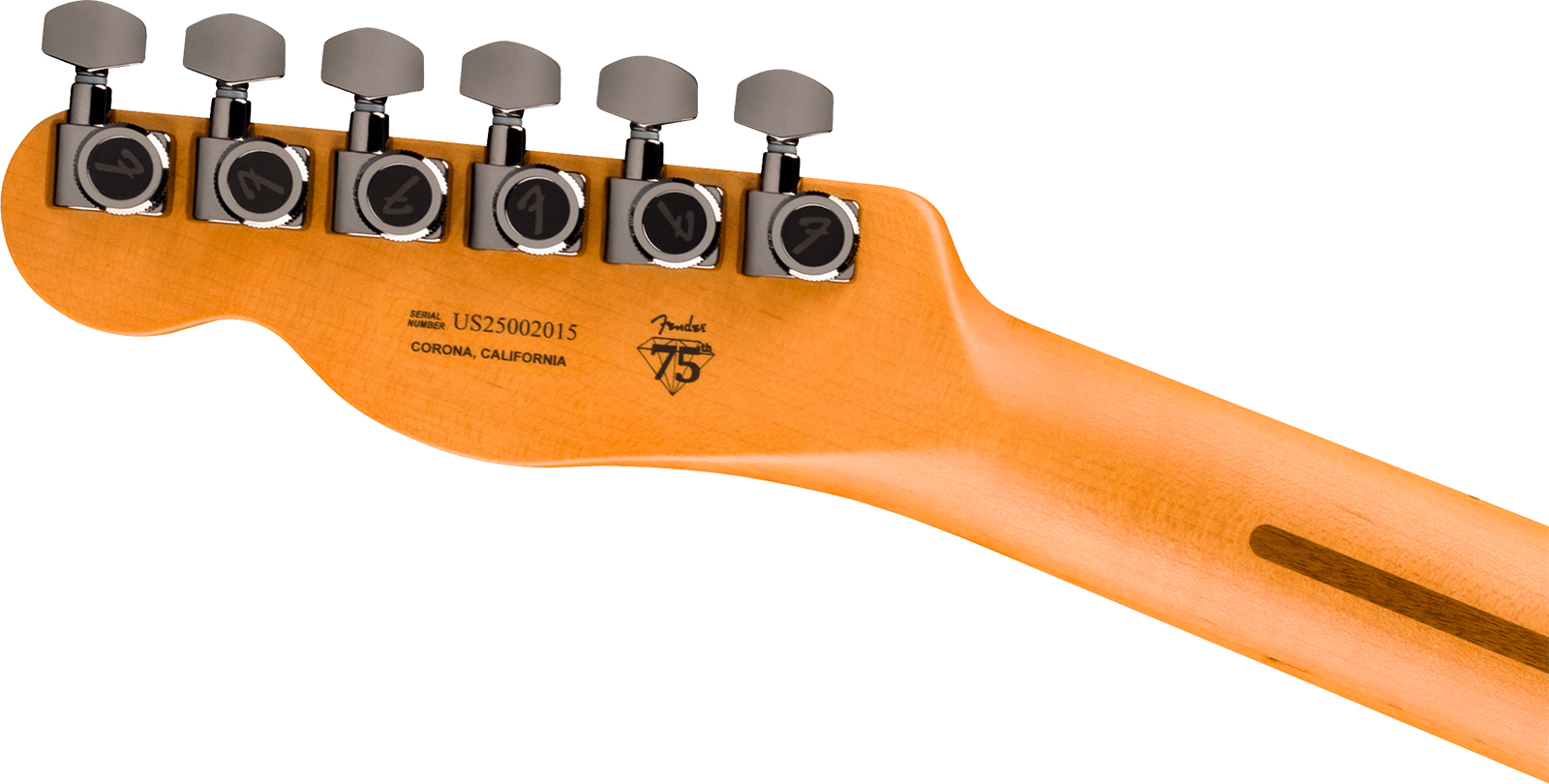 Fender Tele American Ultra Ii 75th Ann. Usa Hs Ht Eb - Liquid Gold - Televorm elektrische gitaar - Variation 4