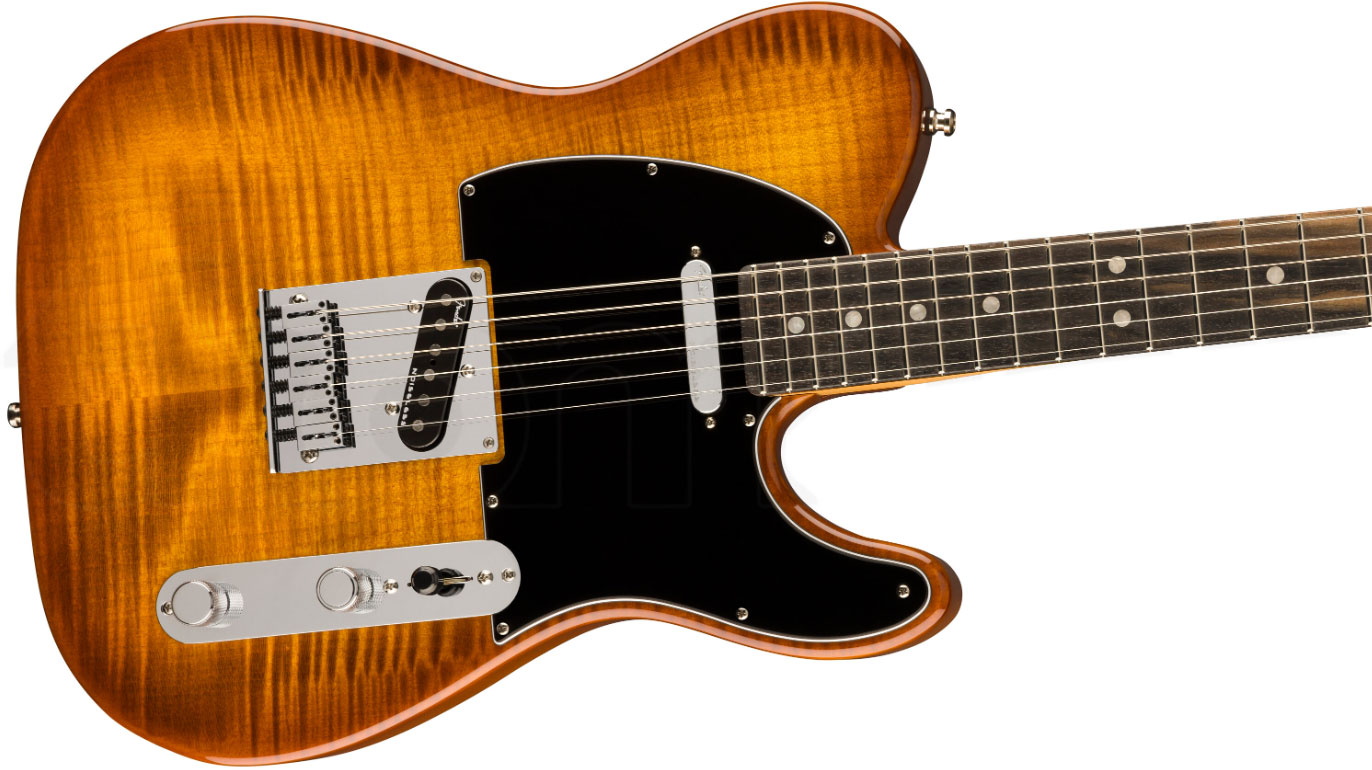 Fender Tele American Ultra Ltd Usa 2s Ht Eb - Tiger's Eye - Televorm elektrische gitaar - Variation 2