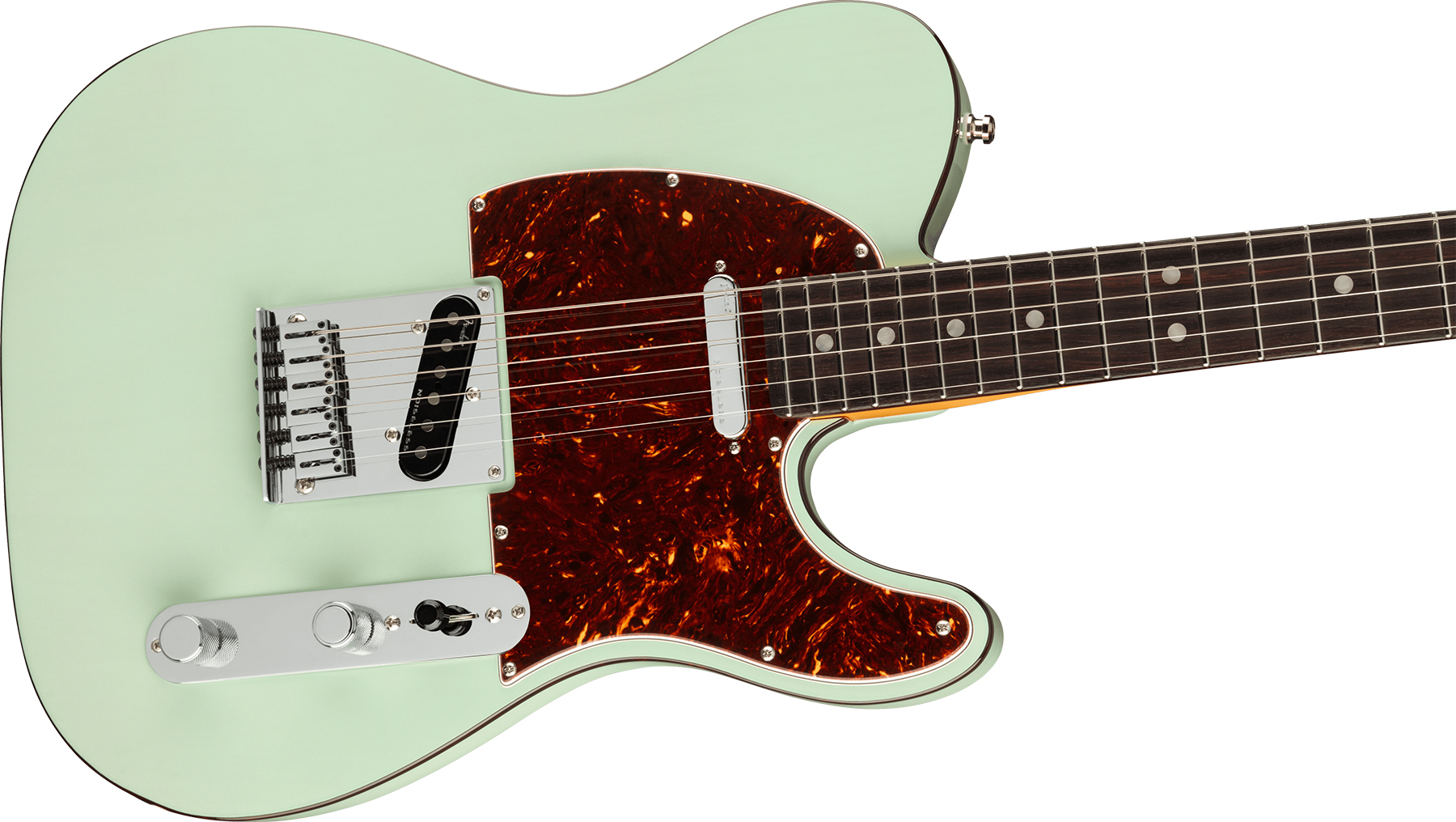 Fender Tele American Ultra Luxe Usa Rw +etui - Transparent Surf Green - Televorm elektrische gitaar - Variation 2